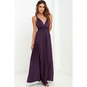 Lulus Always Stunning Convertible Purple Maxi Dress - Size X-Small
